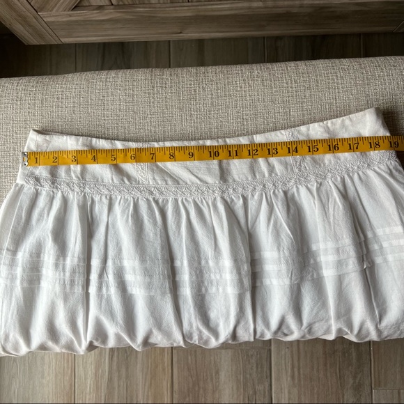 Flowy White Skirt by Romy - Picture 9 of 9